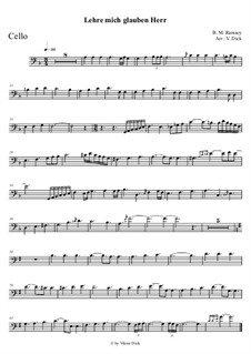 Teach Me Thy Way, O Lord: para violoncelo by Benjamin M. Ramsey