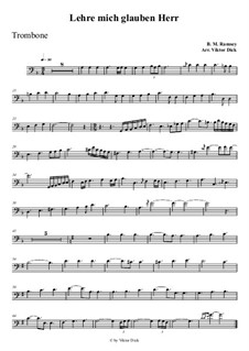 Teach Me Thy Way, O Lord: para trombone by Benjamin M. Ramsey