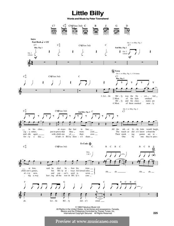 Little Billy (The Who): Para guitarra com guia by Peter Townshend