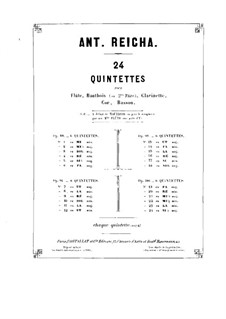 Woodwind Quintet in A Minor, Op.100 No.5: parte Oboe by Anton Reicha