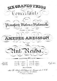 Six Piano Trios, Op.101: Trio No.2 in D Minor by Anton Reicha