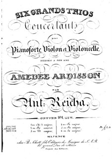 Six Piano Trios, Op.101: Trio No.6 in A Major by Anton Reicha