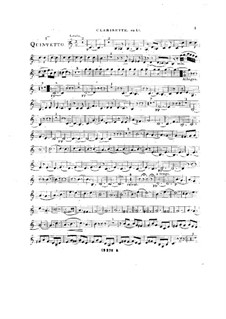 Woodwind Quintet in C Major, Op.99 No.1: parte clarinete by Anton Reicha