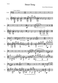 Street Song: para violoncelo e guitarra by David W Solomons