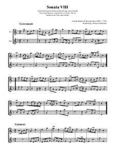 Sonata VIII, Op.66: Sonata VIII by Joseph Bodin de Boismortier