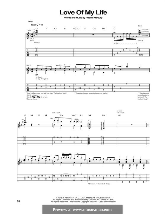Love of My Life (Queen): Para guitarra com guia by Freddie Mercury