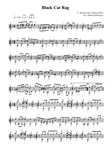 The Black Cat Rag: Para Guitarra by Ethyl B. Smith, Frank Wooster