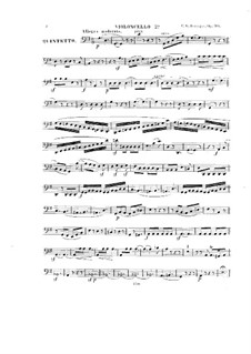 String Quintet No.1 in G Major, Op.90: violoncelo parte II by Carl Gottlieb Reissiger