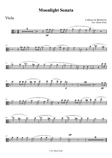 Movement I: para viola by Ludwig van Beethoven