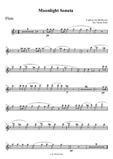 Movement I: para flauta by Ludwig van Beethoven
