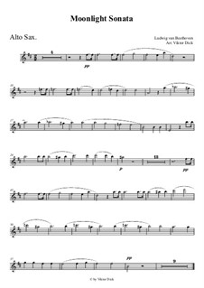 Movement I: para Saxofone Alto by Ludwig van Beethoven
