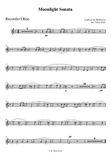Movement I: For oboe by Ludwig van Beethoven