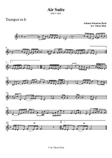 Aria: Version for trumpet in B by Johann Sebastian Bach