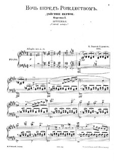 Christmas Eve. Opera: ato I , cena I by Nikolai Rimsky-Korsakov
