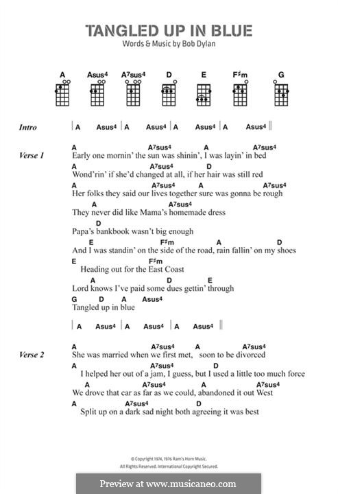 Tangled Up in Blue: Letras e Acordes by Bob Dylan