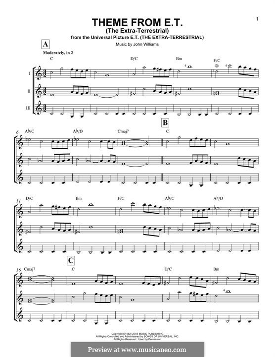 Theme from E.T. (The Extra-Terrestrial): For any instrument by John Williams