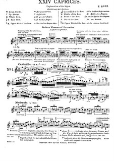 Twenty-Four Caprices for Violin: Caprices No.1-5 by Pierre Rode