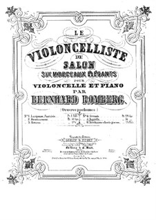 Six morceaux élégants pour violoncelle et piano, Op.post: No.5 Bagatelle by Bernhard Romberg