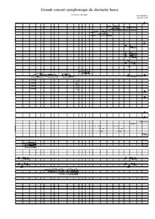 Grande concert symphonique du clarinette basse, MVWV 1051: Grande concert symphonique du clarinette basse by Maurice Verheul