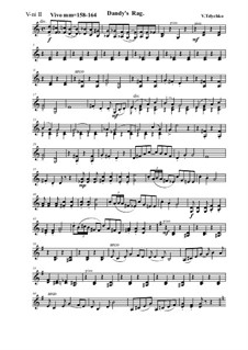 Dandys Rag for string orchestra, Op.33b: violino parte II by Viktor Telychko
