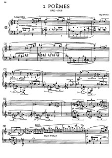 Two Poems, Op.69: Para Piano by Alexander Scriabin
