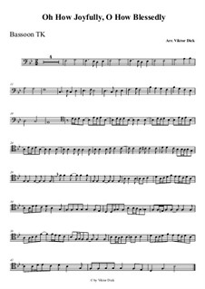 O Sanctissima (Oh, How Joyfully): For bassoon by folklore
