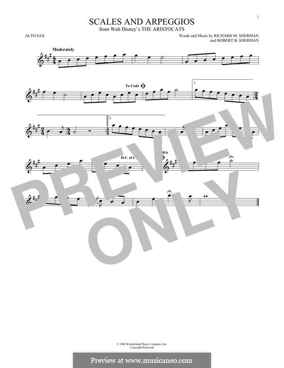 Scales and Arpeggios: para Saxofone Alto by Richard M. Sherman, Robert B. Sherman