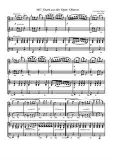 Duett: para piano de quadro mãos by Carl Maria von Weber