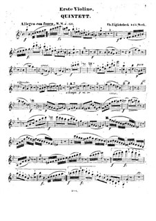 Quintet for Clarinet and Strings in B Flat Major, Op.44: violino parte I by Thomas Täglichsbeck