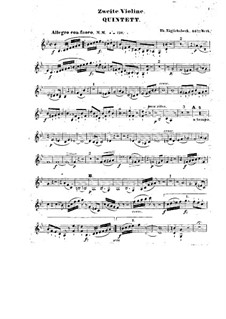 Quintet for Clarinet and Strings in B Flat Major, Op.44: violino parte II by Thomas Täglichsbeck