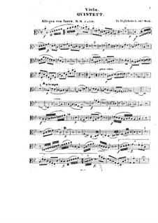 Quintet for Clarinet and Strings in B Flat Major, Op.44: parte viola by Thomas Täglichsbeck