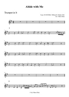 Abide with Me: For trumpet in B by William Henry Monk