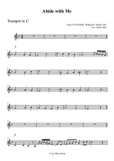 Abide with Me: For trumpet in C by William Henry Monk