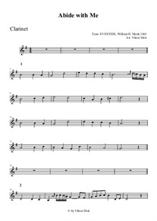 Abide with Me: para clarinete by William Henry Monk