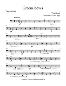 Chamber version: For string orchestra – contrabass part by folklore