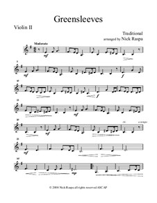 Chamber version: For string orchestra – violin 2 part by folklore