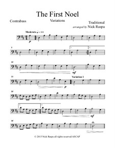 Variations: For string orchestra – double bass part by folklore
