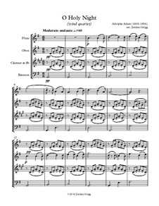 Instrumental version: Para quarteto de sopro by Adolphe Adam