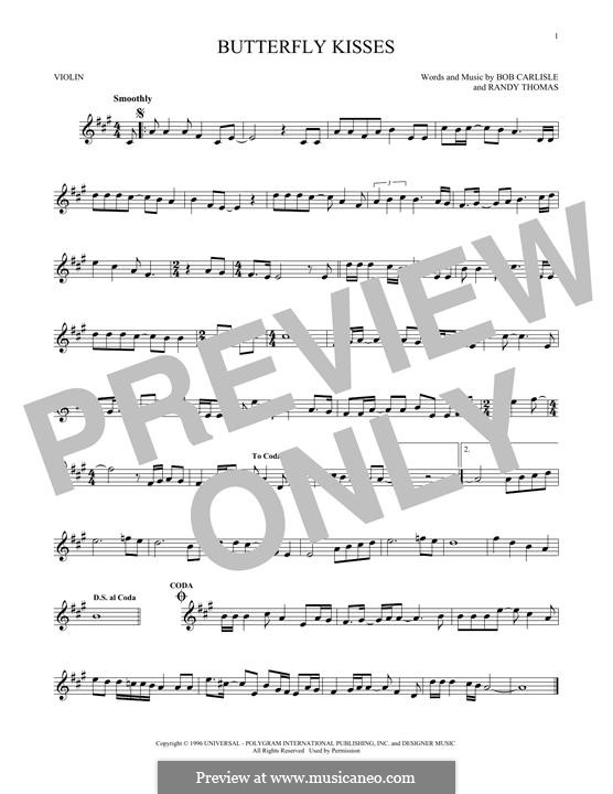Butterfly Kisses por R. Thomas Partituras on músicaNeo