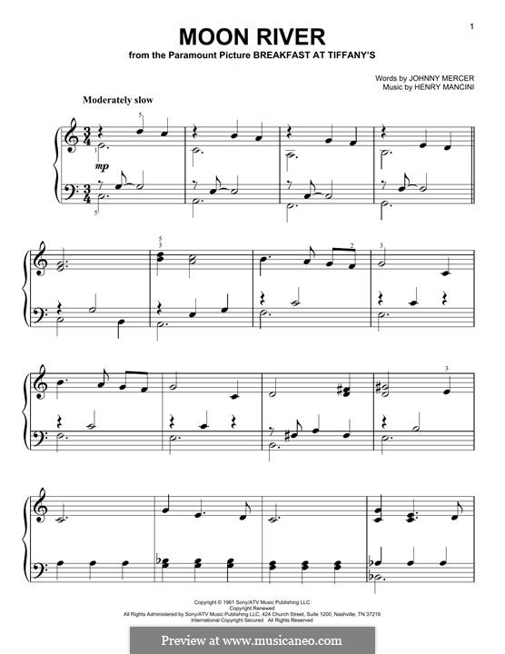 Piano version: para um único musico (Editado por H. Bulow) by Henry Mancini
