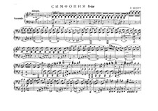 Symphony No.5 in B Flat Major, D.485: arranjos para piano de quatro mãos by Franz Schubert