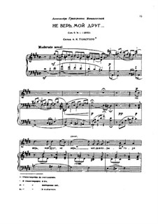 Six Romances, TH 93 Op.6: set completo by Pyotr Tchaikovsky