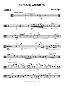 3.4/20/34 Angstrom: parte viola by Nick Raspa