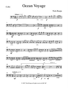 Ocean Voyage: parte violoncelo by Nick Raspa