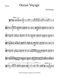 Ocean Voyage: parte viola by Nick Raspa