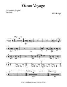 Ocean Voyage: Perc. 2 (Tom-Toms) part by Nick Raspa