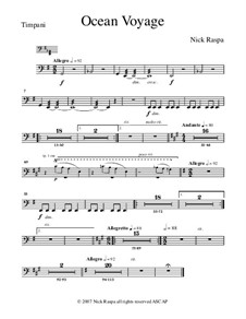 Ocean Voyage: Peça para Timpano by Nick Raspa