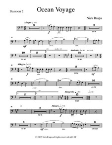 Ocean Voyage: Bassoon 2 part by Nick Raspa