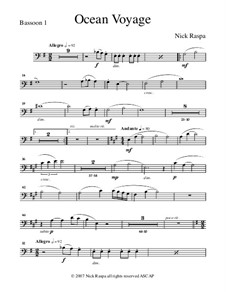 Ocean Voyage: Bassoon 1 part by Nick Raspa