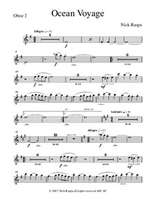 Ocean Voyage: Oboe 2 part by Nick Raspa